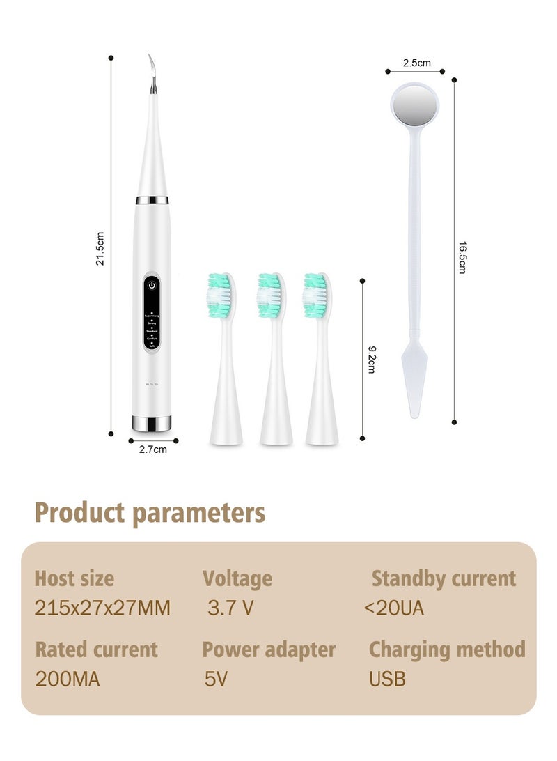 منظف الأسنان الثنائي: غسول الفم المحمول وفرشاة الأسنان الكهربائية إزالة فعالة للجير والبقع – تنظيف عميق، إزالة البلاك، وتبييض الأسنان أداة العناية المنزلية بالفم | منتج احترافي – آمن وسهل الاستخدام للعائلة والسفر. - Image 3