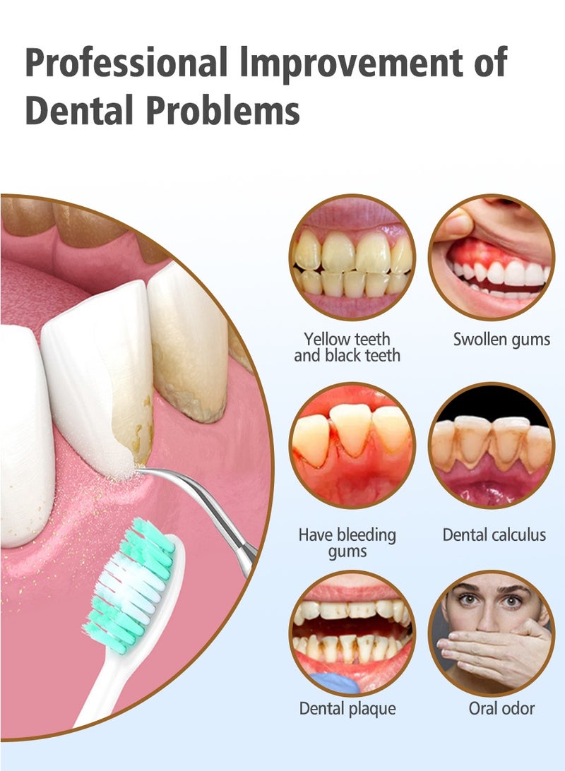 منظف الأسنان الثنائي: غسول الفم المحمول وفرشاة الأسنان الكهربائية إزالة فعالة للجير والبقع – تنظيف عميق، إزالة البلاك، وتبييض الأسنان أداة العناية المنزلية بالفم | منتج احترافي – آمن وسهل الاستخدام للعائلة والسفر. - Image 5