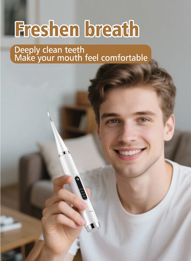 منظف الأسنان الثنائي: غسول الفم المحمول وفرشاة الأسنان الكهربائية إزالة فعالة للجير والبقع – تنظيف عميق، إزالة البلاك، وتبييض الأسنان أداة العناية المنزلية بالفم | منتج احترافي – آمن وسهل الاستخدام للعائلة والسفر. - Image 2