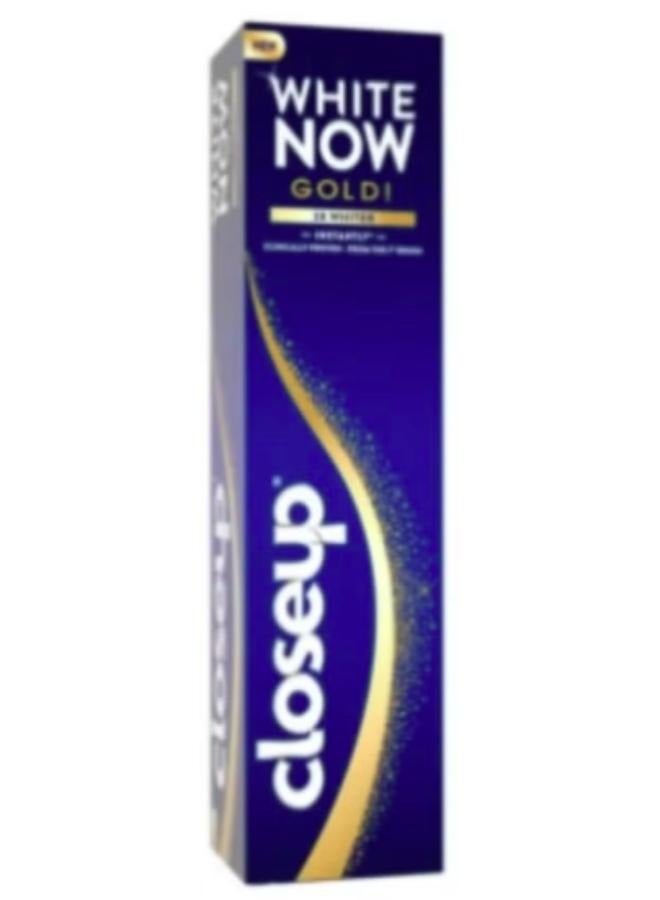 Close Up White Now Gold toothpaste 75 ml along with a Dussior toothbrush with a multi-colored toothbrush holder, in addition to a pack containing 7 strips of dental whitening envelopes with an advanced formula, plus a Kalem Fresh mouth spray with a fruity flavor 15 ml. - Image 2