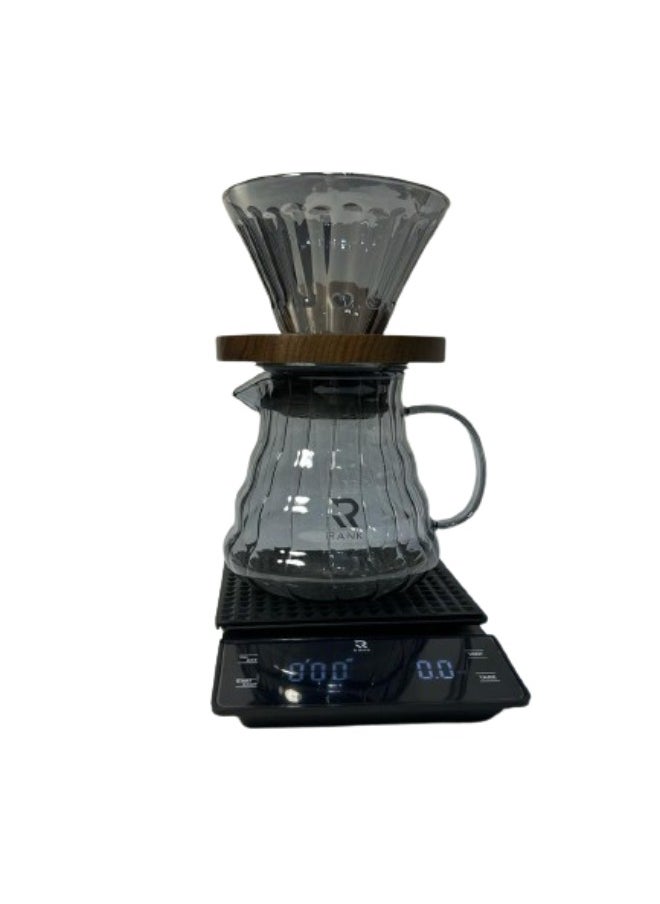 V60 Set 7 Piece Coffee Drip Set With Smart electric kettle for temperature control