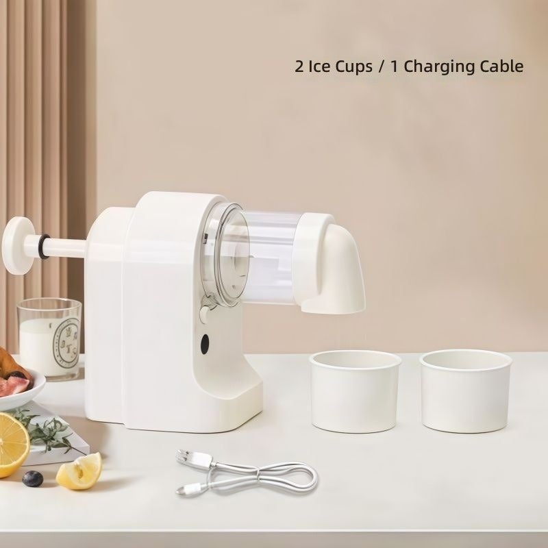 sxslxx Ice Shaver - 3-Piece Set with 1 Machine and 2 Cups - Image 1