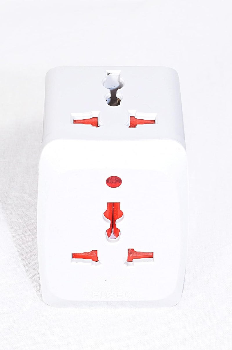 MANGO 3 Way Multi Plug Adapter Socket Universal Travel AdaptorPlug Extension For Kitchen Appliances Office Laptop Tv Indoor Lighting Shaver Plug Converter Power Adapter with Multiple Socket