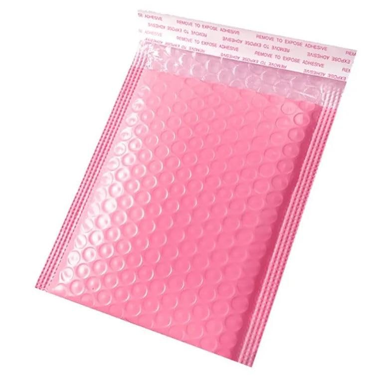 DowDew Water Resistant Bubble Envelope Mailers [10 Pack] 6 inch x 9 inch #0 Pink Poly Padded Shipping Envelopes Self Sealing Cushioned Packaging Bags - Image 5