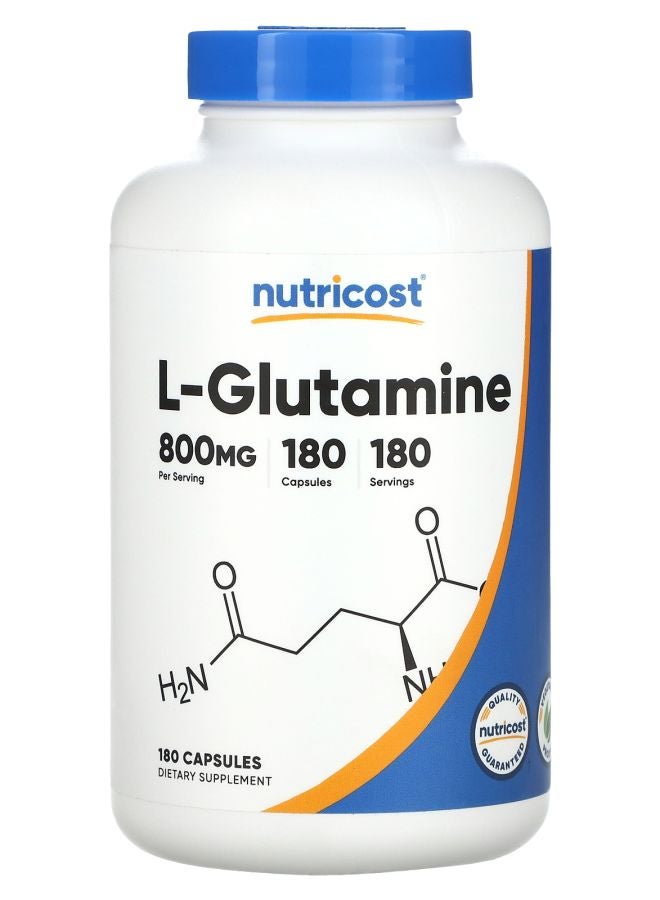 L-Glutamine  800 mg  180 Capsules