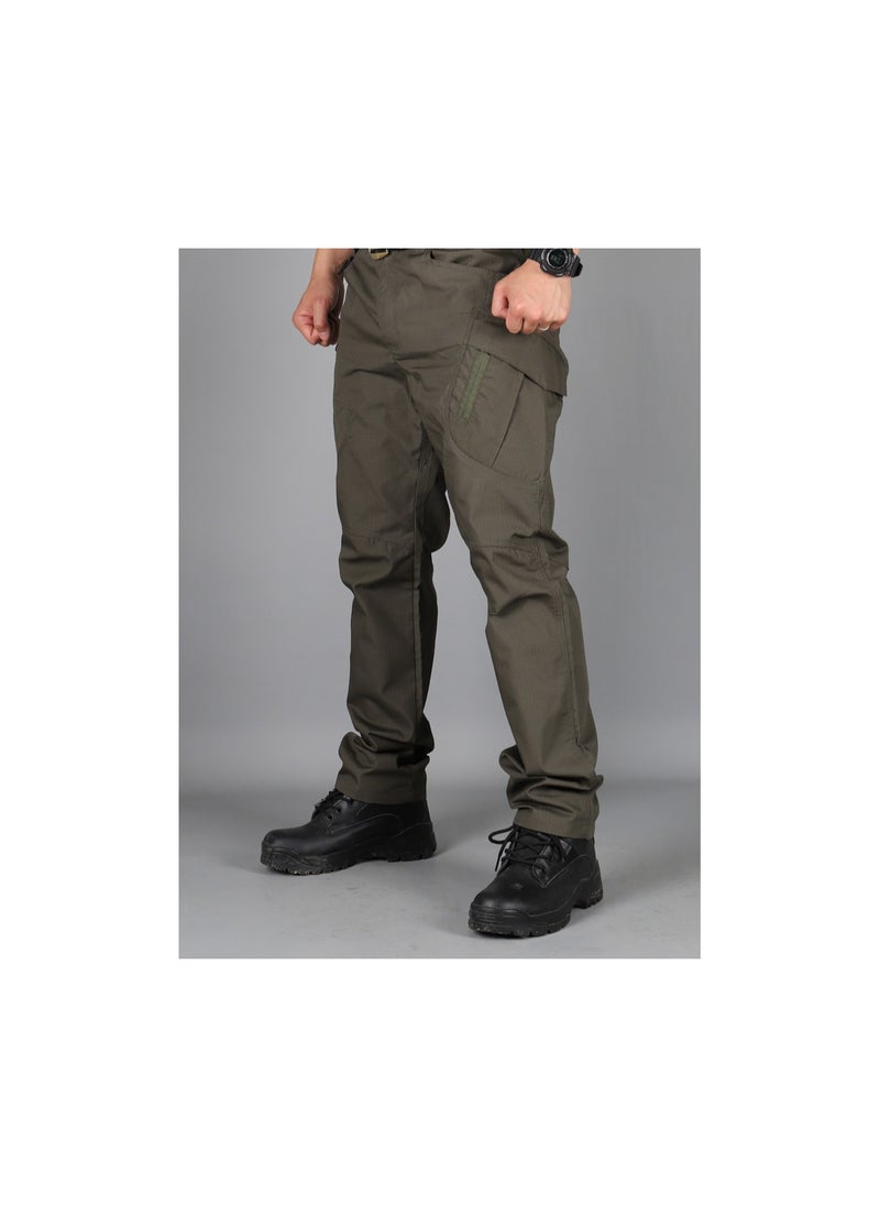 Loquat Men Tactical Pants, Special Forces Camouflage Training Pants Green 