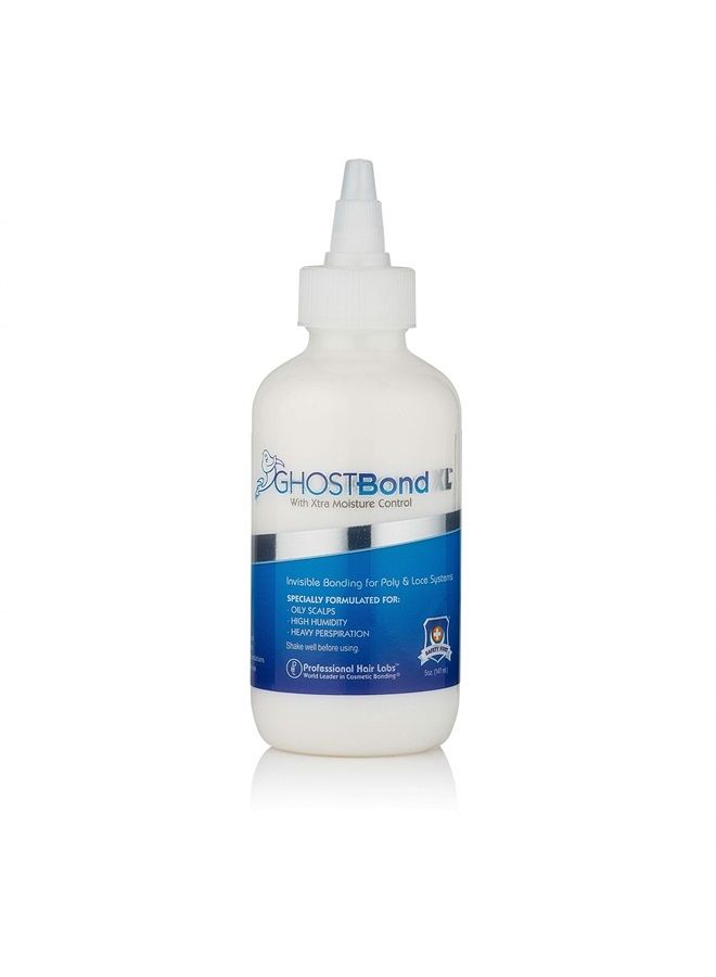GHOSTBOND XL Hair Replacement Adhesive 5oz- Invisible Wig Bonding Glue: Water & Oil-Resistant, Non-Toxic, Light Hold for Secure and Natural-Looking Poly and Lace Hairpiece, Wigs & Toupee Systems