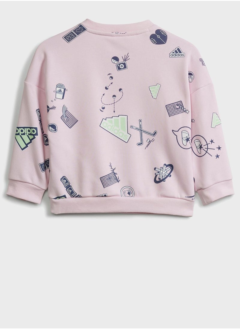 Adidas - Infants Brand Love Tracksuit - Image 1