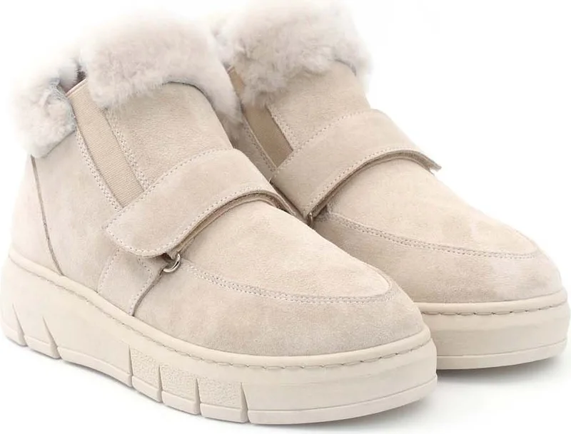 Fast Step Genuine Leather Fur Women's Classic Boots 916KZA3700