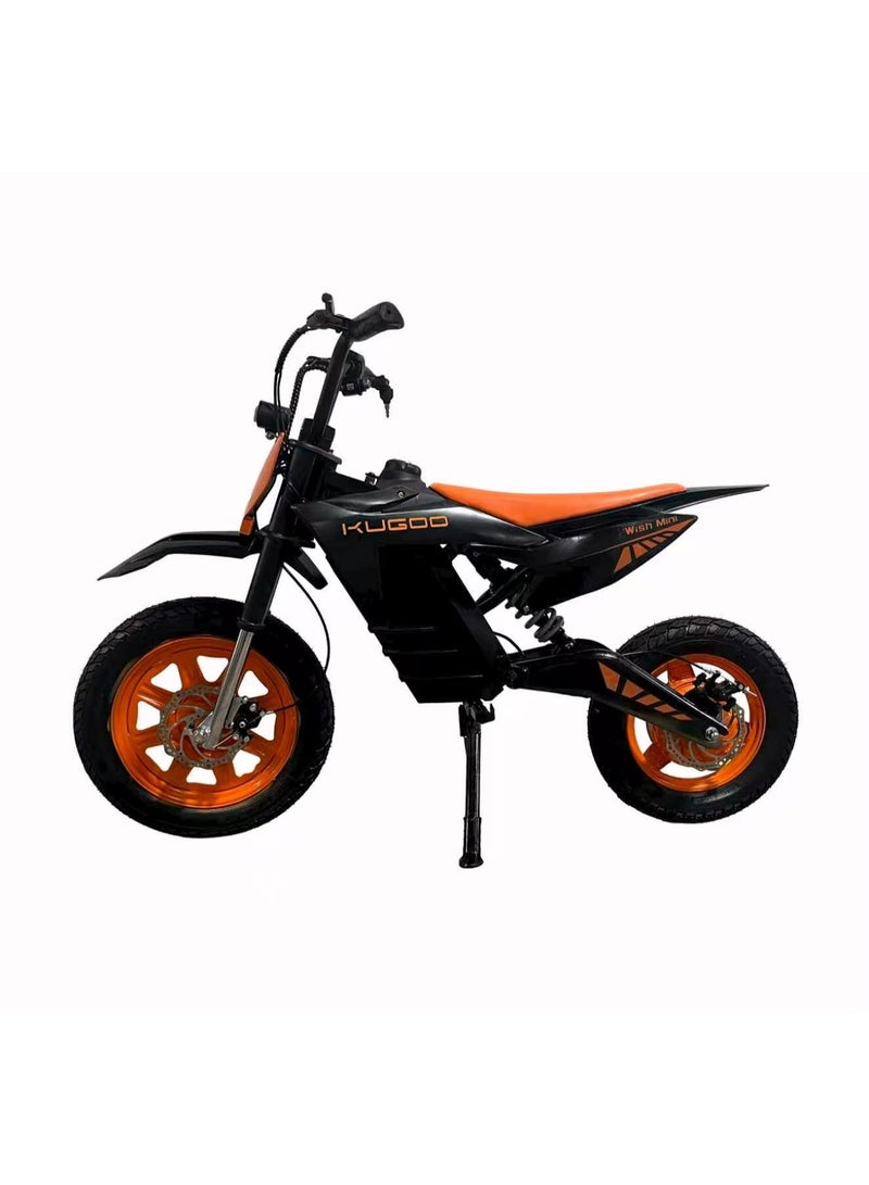 KUGOO Wish Mini Electric Dirt Bike | Rechargeable Battery Powered Mini Bike for Kids 48V/9Ah | Orange & Black | - Image 3