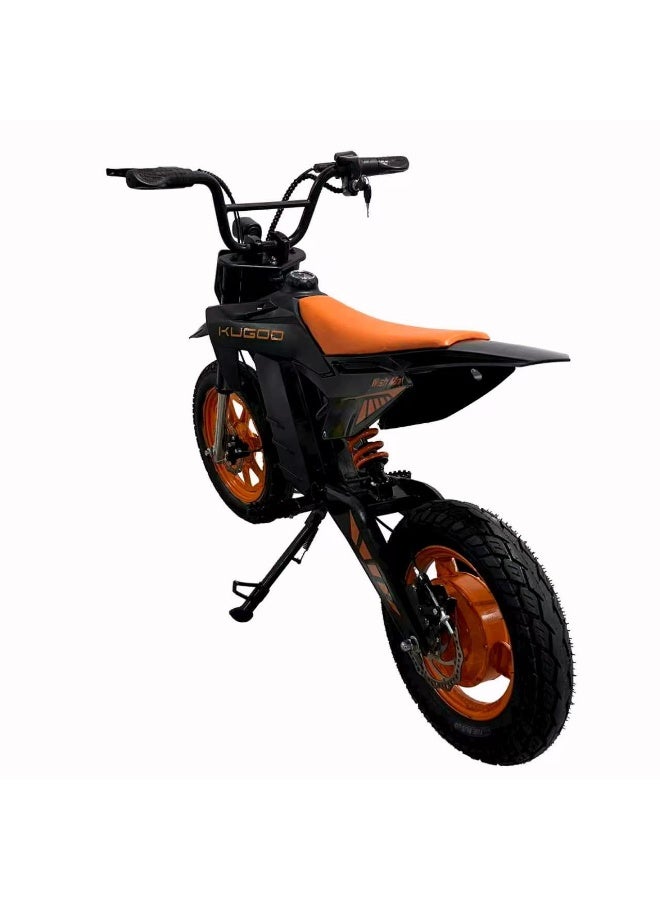 KUGOO Wish Mini Electric Dirt Bike | Rechargeable Battery Powered Mini Bike for Kids 48V/9Ah | Orange & Black | - Image 4