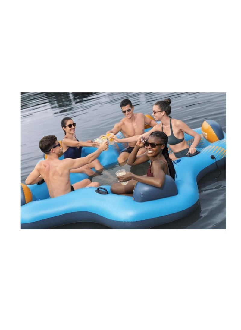 Bestway Bestway Inflatable PVC 3.00m x 2.87m Five Seater Party Floating Day Drifter Island- No:43842  - Image 2