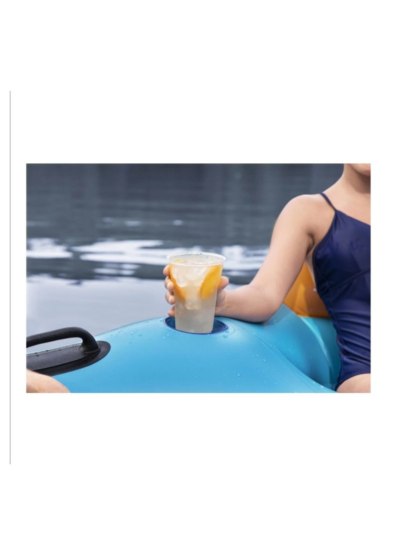 Bestway Bestway Inflatable PVC 3.00m x 2.87m Five Seater Party Floating Day Drifter Island- No:43842  - Image 5