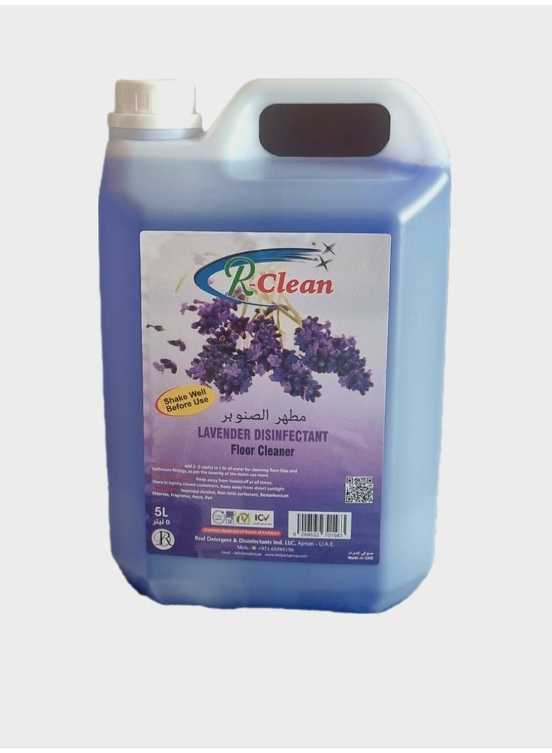 Rclean Floor Cleaner Liquid  with Lavender Fregrance - 5 liter