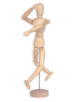 Generic Artists Wooden Manikin Jointed Mannequin, 16" Sketching Drawing Articulated Jointed Mannequin Wooden Artists Manikin for Art Drawing Human Figure  - Image 2