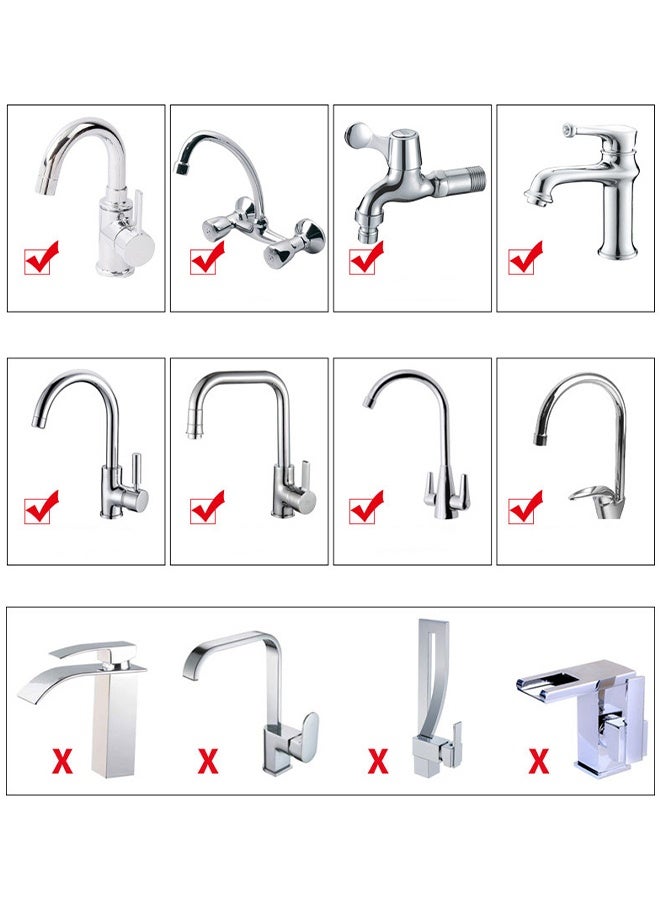 3 Pack Faucet Mount Filters,Faucet Water Filter Purifier Kitchen Tap Filtration Activated Carbon Removes Chlorine Fluoride Heavy Metals Hard Water for Home Kitchen Bathroom - Image 5