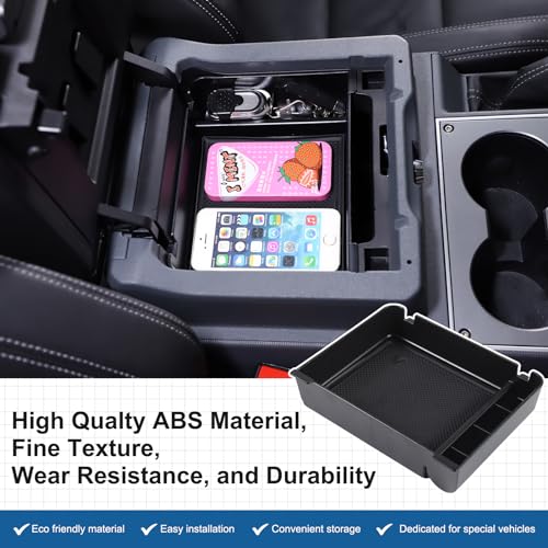 Bekantogy Car Armrest Storage Box Tray Compatible with INEOS Grenadier 2022 2023 2024 2025 Center Console Armrest Organizer Storage Box Tray With Anti-Slip Mat ABS Accessories - Image 4