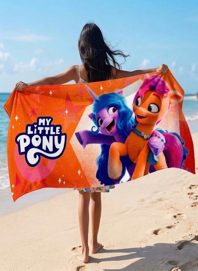 Athom Living My Little Pony Kids Bath Towel, Soft Cotton, Fun & Colorful Character Design, Perfect for Toddlers, Children and Kids. - Image 3