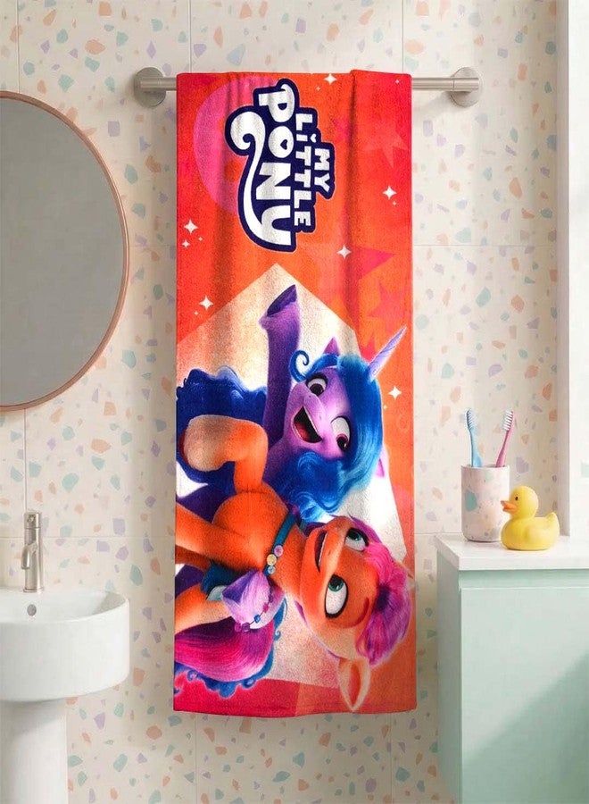Athom Living My Little Pony Kids Bath Towel, Soft Cotton, Fun & Colorful Character Design, Perfect for Toddlers, Children and Kids. - Image 1