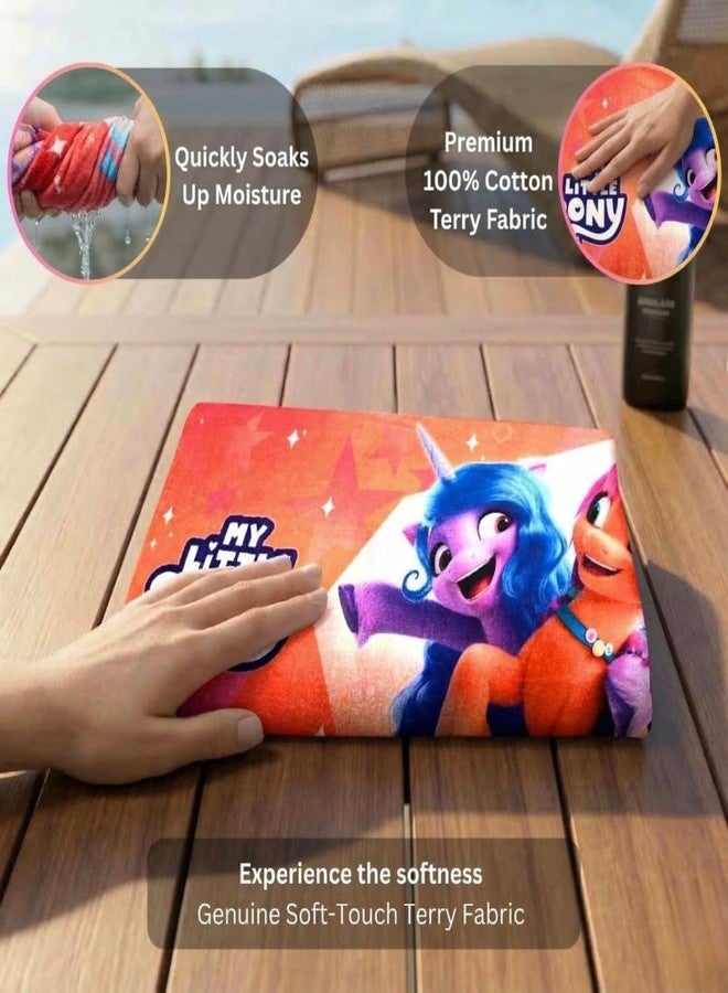Athom Living My Little Pony Kids Bath Towel, Soft Cotton, Fun & Colorful Character Design, Perfect for Toddlers, Children and Kids. - Image 4