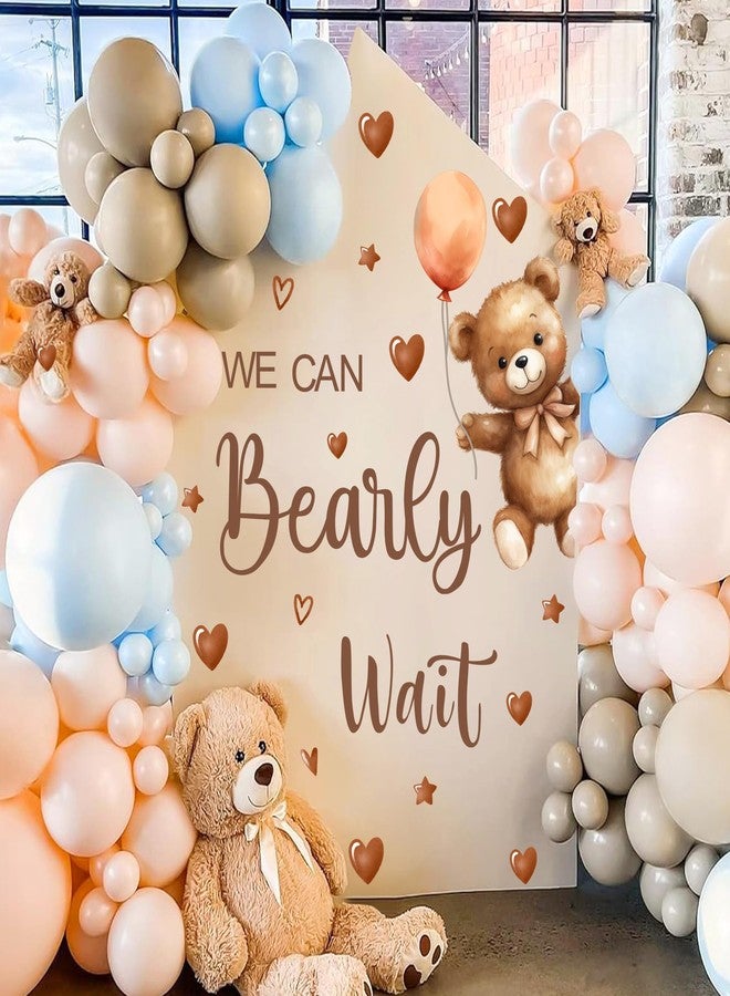 HATARU Baby Shower Sign Decorations Decal We Can Bearly Wait Sign for Backdrop Gender Reveal Party Decoration for Balloon Arch Boy or Girl Sticker Baby Bear Welcome Signs for Pregnancy Party Photo Background - Image 2