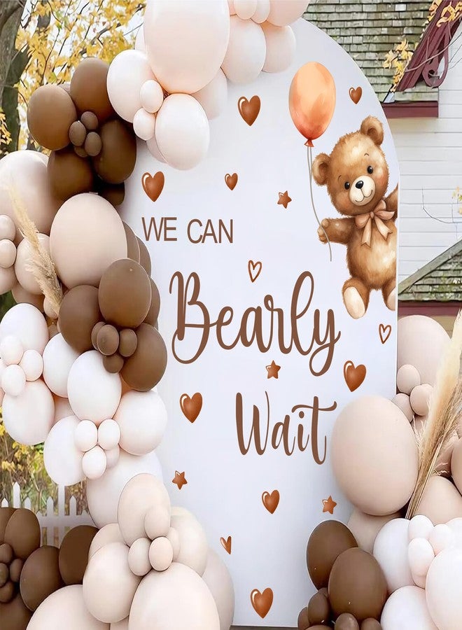 HATARU Baby Shower Sign Decorations Decal We Can Bearly Wait Sign for Backdrop Gender Reveal Party Decoration for Balloon Arch Boy or Girl Sticker Baby Bear Welcome Signs for Pregnancy Party Photo Background - Image 3