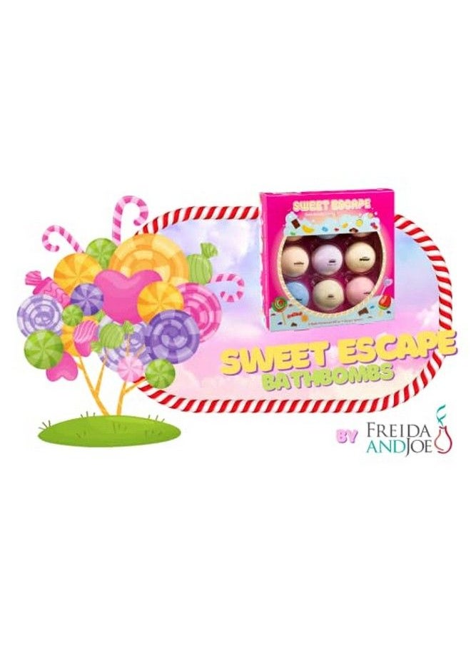 Freida and Joe - Happy Day Fizzers Aromatherapy 9 Pcs Large Bath Bomb Gift Set for Women Relaxing Aromatherapy Home Spa Birthday Christmas Gifts for Mom (Sweet Escape) - Image 1