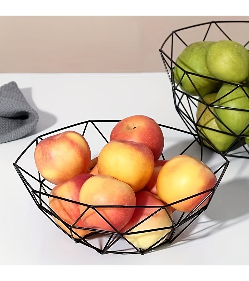 1 Piece Metal Wire Fruit Basket Type A For Kitchen Fruits And Vegetables Storage - Image 2