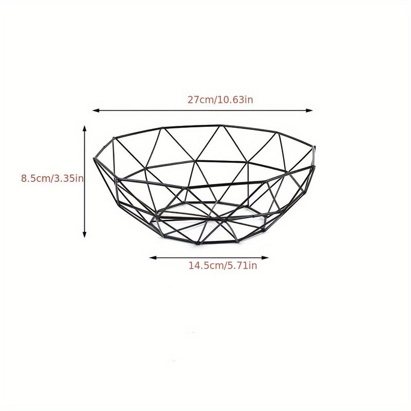 1 Piece Metal Wire Fruit Basket Type A For Kitchen Fruits And Vegetables Storage - Image 3