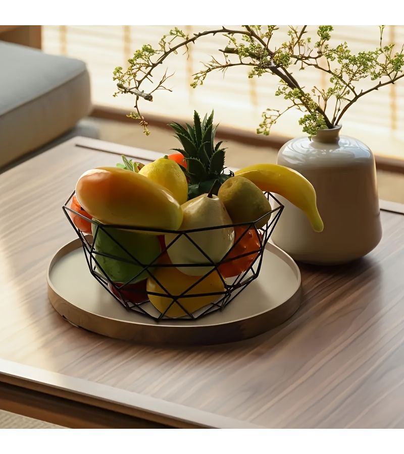 1 Piece Metal Wire Fruit Basket Type A For Kitchen Fruits And Vegetables Storage - Image 4
