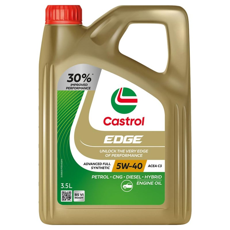 Castrol Edge 5W-40 Full Synthetic Engine Oil for Cars (3.5L) - Image 2