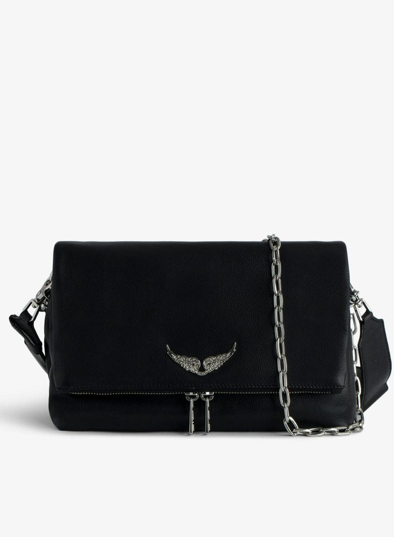 ZADIG & VOLTAIRE Rocky iconic women’s black grained leather bag - Image 1