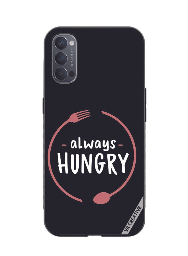 VR CREATIVE Protective Case Cover For Oppo Reno4 Pro 5G Always Hungry Design Multicolour - Image 1