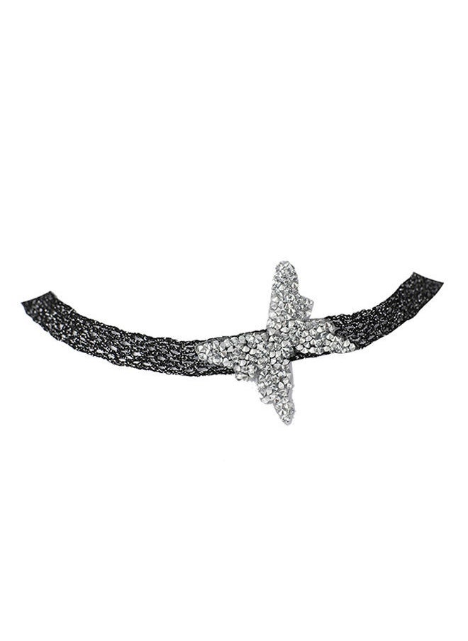 NIBEMINENT - Elegant Butterflies Choker Black/White - Image 1