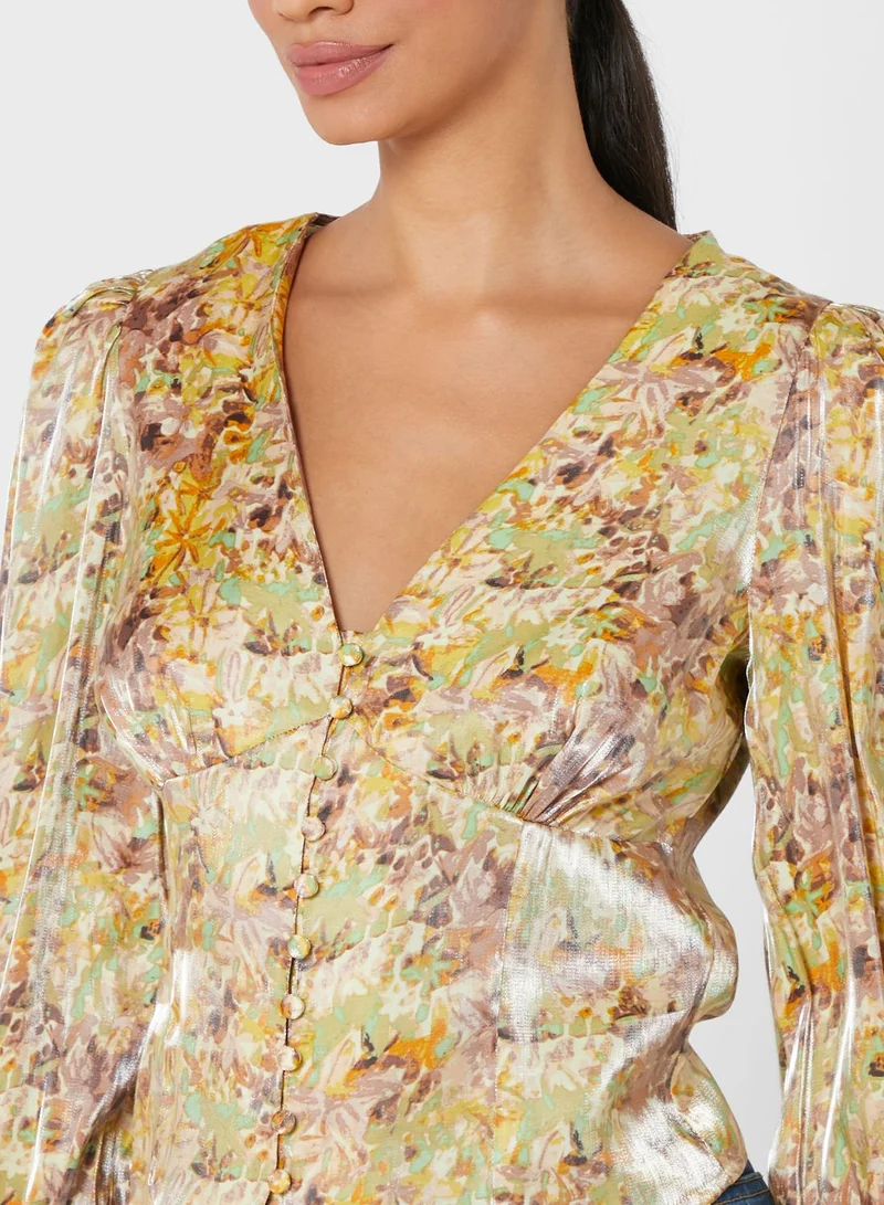 GLAMOROUS Printed Top