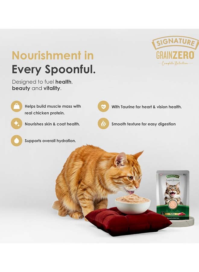 Grain Zero Signature Grain zero  Cat Tuna Wet Gravy, 6 x 80g (480g) - Image 5