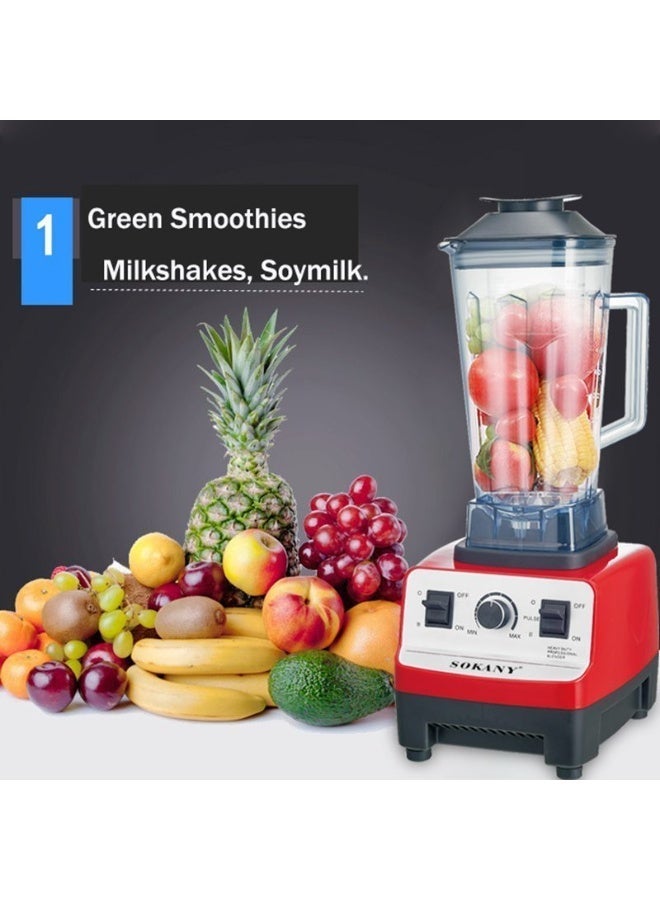 Sokany Blender 4500 Watt 2 Liter 7 Speed SK-444 - Image 3