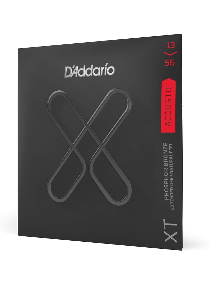D'Addario XTAPB1356 XT Phosphor Bronze Acoustic Guitar Stringse, Medium, 13-56 - Image 1
