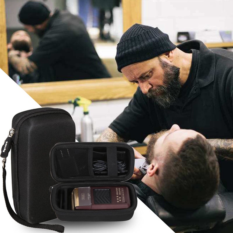 Aproca Hard Travel Storage Case, for Wahl Professional 5-Star Series Rechargeable Shaver/Shaper #8061(Black-2) - Image 5