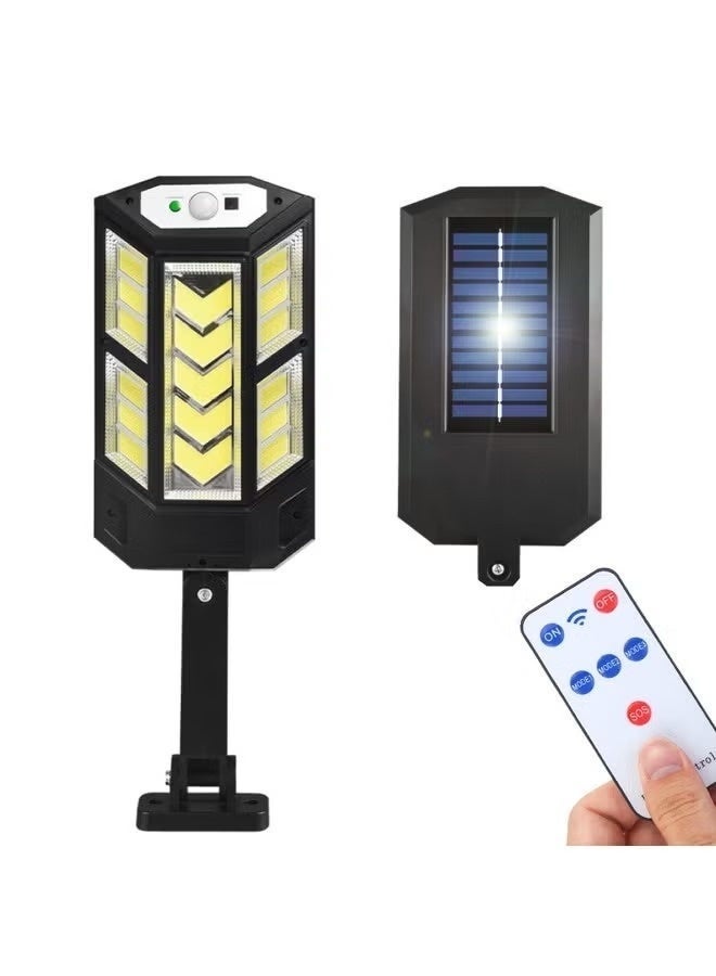 Solar-powered outdoor garden light, LED street light with motion sensor, and wall light. - Image 1