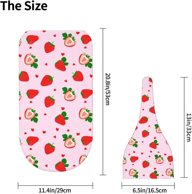 Lcokin Swaddle Blanket Strawberry Baby Stuff Newborn Baby Swaddling Blanket Sleep Sack with Beanie Hat Sets for Boys Girls Infant and Baby Shower Unisex - Image 3