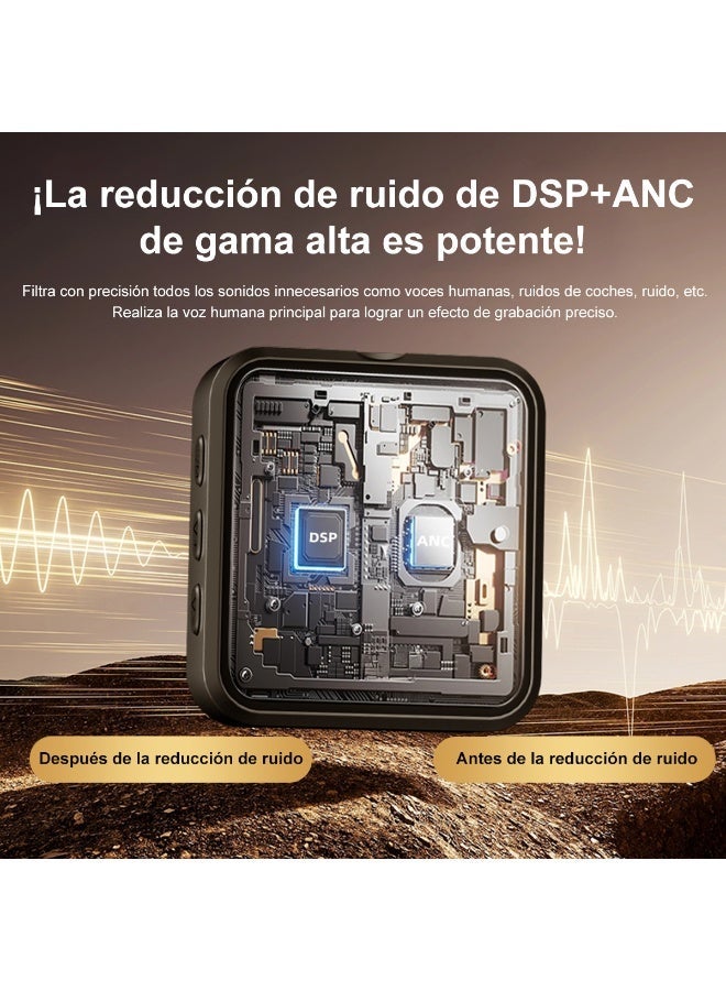 Wireless Lavalier Microphone 2.4G with DSP & ANC Noise Cancellation – Clip-On Mic for Vlog, Live Streaming, Interview & Outdoor Recording - Image 3