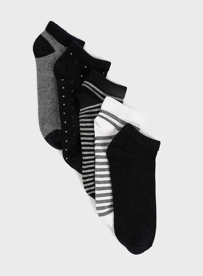 LC WAIKIKI Boys' Striped Trainer Socks 5 Pack - Image 1