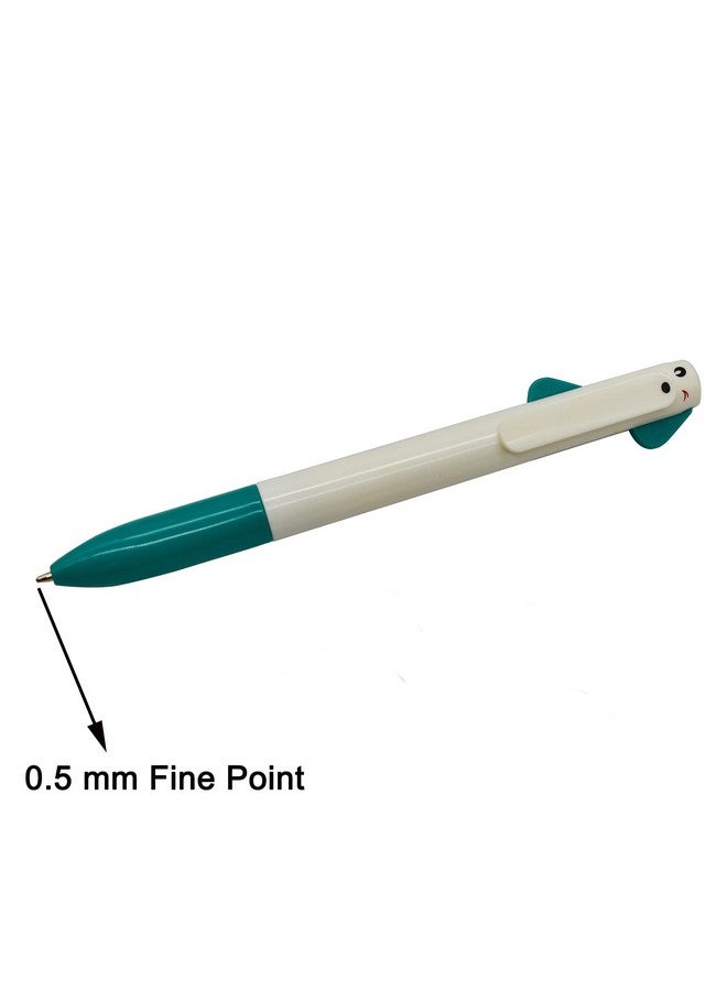 مايداهوي 12 قطعة من أقلام الحبر الجاف على شكل كلب لطيف على شكل جرو حيوان كرتوني لطيف 2 في 1 أقلام قابلة للسحب باللون الأسود والأحمر حبر جل تصميم محمول لطلاب المدارس الأولاد - Image 5