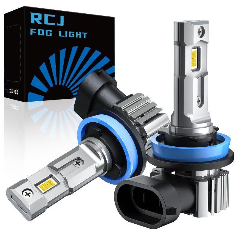 RCJ H11 Fog Light Bulbs, Plug and Play, Pack of 2 - Image 1