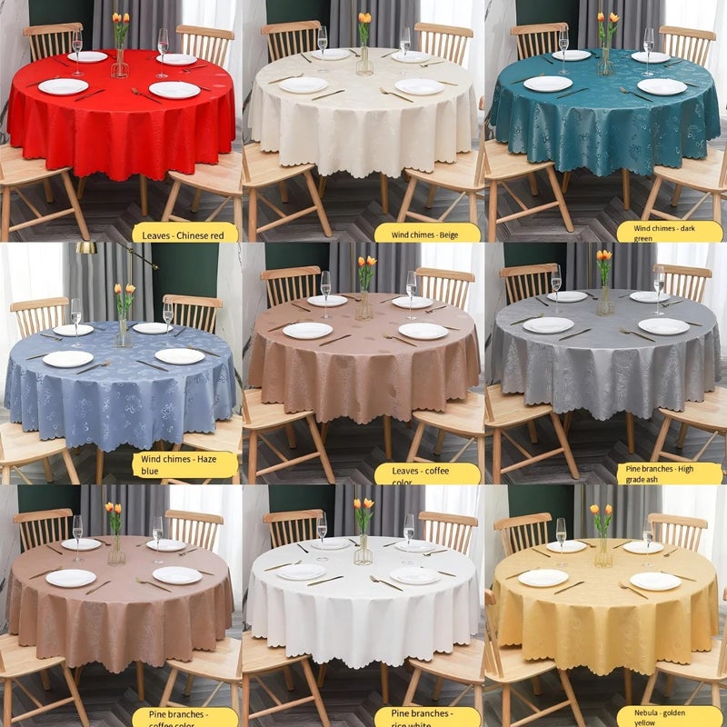 Y&D Handmade Modern PU Waterproof Oilproof Stain-Resistant Washable Tablecloth & Table Runners Set – High-End Dining Cover for Home, Hotel, Restaurant - Image 2