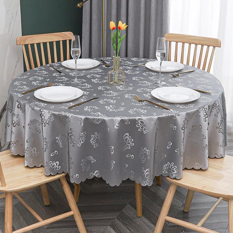 Y&D Handmade Modern PU Waterproof Oilproof Stain-Resistant Washable Tablecloth & Table Runners Set – High-End Dining Cover for Home, Hotel, Restaurant - Image 3