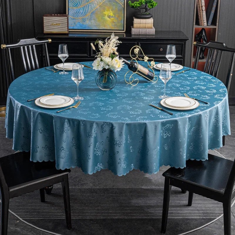 Y&D Handmade Modern PU Waterproof Oilproof Stain-Resistant Washable Tablecloth & Table Runners Set – High-End Dining Cover for Home, Hotel, Restaurant - Image 1