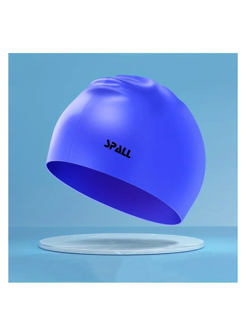 Spall Waterproof High Elasticity Unisex Adult Swim Hat Bathing Caps For Men And Women Swimming To Keep Hair Dry Adults Youth Ear Protection Swimming Cap - Image 1