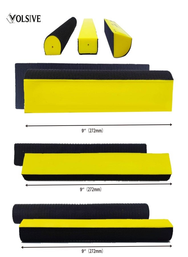 VOLSIVE Hand Sanding Block Set of 7, Rectangle Sanding Blocks Auto Body with 20Pcs Hook and Loop Sandpaper,Flexible for Automotive Paint and Woodworking Sand Furniture Home Arts and DIY Crafts - Image 4